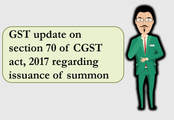 SUMMONS IN GST